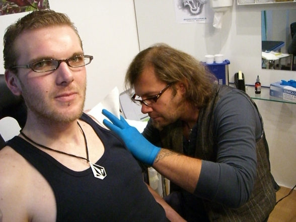 Klaus S. zu Gast im Bwts tattoo Sudio - 