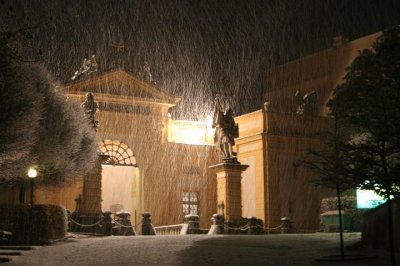 Erster Schnee in Melk - 