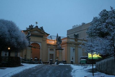 Erster Schnee in Melk - 