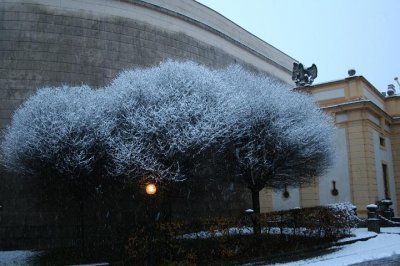 Erster Schnee in Melk - 