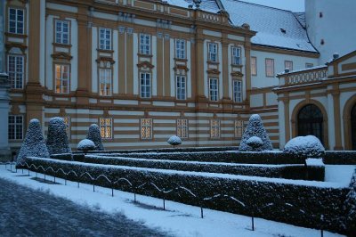 Erster Schnee in Melk - 