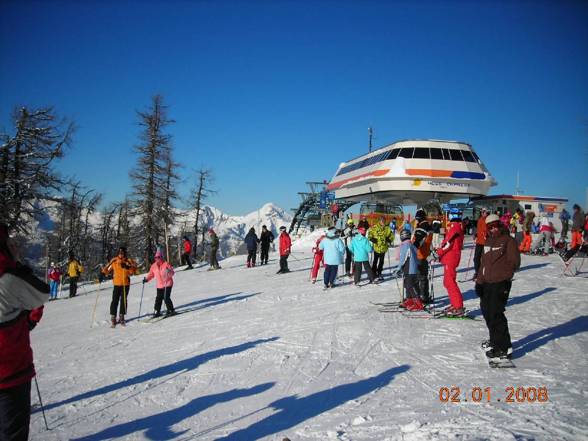 Skifahren Höss 02.01.2008 - 