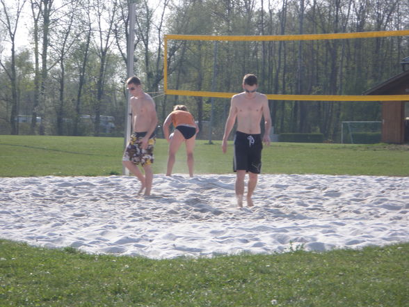 Beach in Au und auf der Freizeitwiese - 