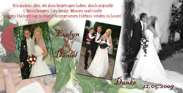 Dankeschönskarten zur Hochzeit - 