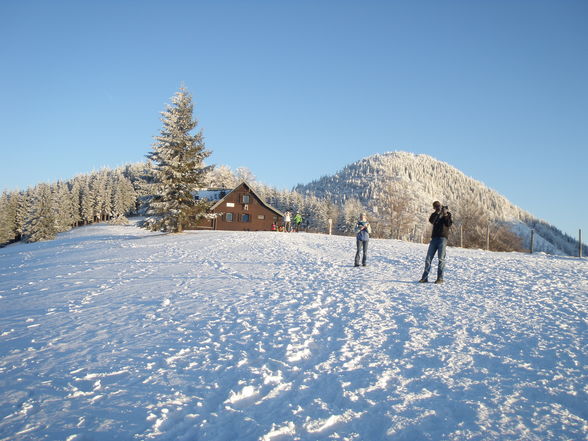 bergsteigen und runterrollen - 