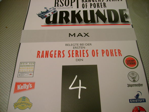 Rangers Pokerfinale 15.08.08 - 