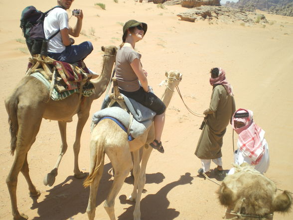 Camel- riding in Rum  - 