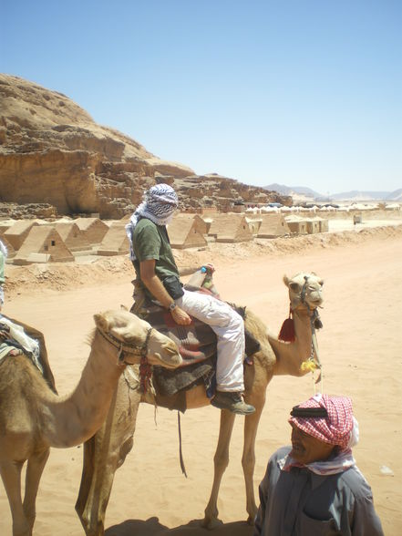 Camel- riding in Rum  - 