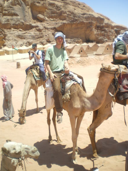 Camel- riding in Rum  - 