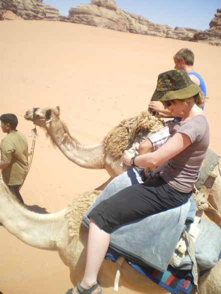 Camel- riding in Rum  - 