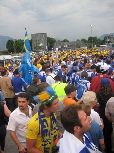 EM 2008 GRE - SWE live @Salzburg - 