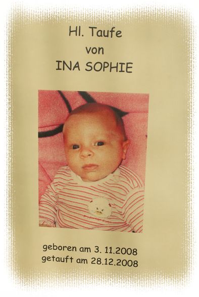 Taufe INA SOPHIE am 28.12. - 