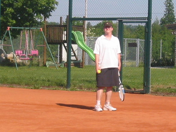 Beim Tennis - 