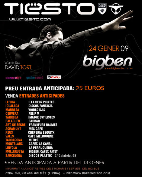 Tiesto Flyers 2009 - 