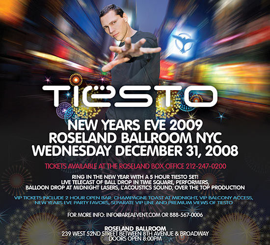 Tiesto Flyers 2009 - 