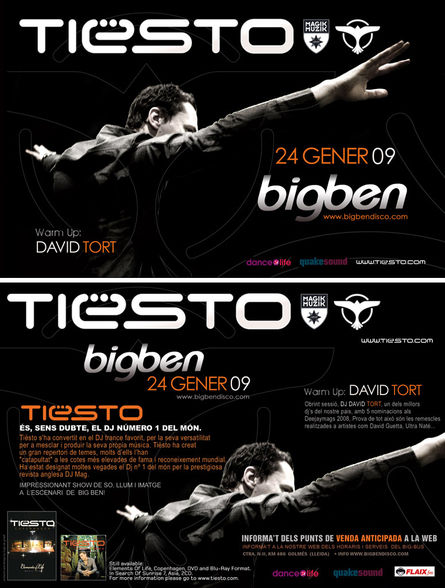 Tiesto Flyers 2009 - 