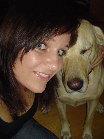 that`s me :) and my sweet dog - 