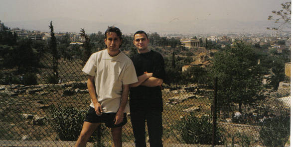 back years with my family athens-greece - 