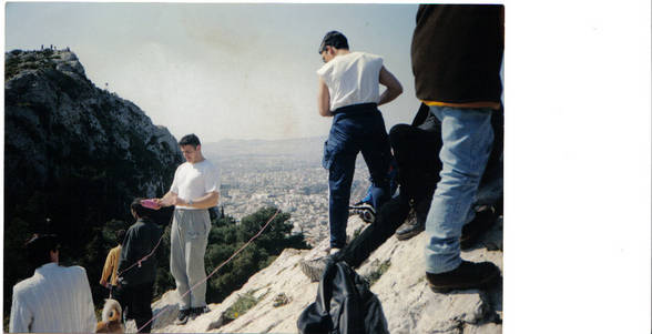 back years with my family athens-greece - 