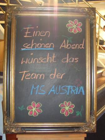 An Bord der MS Austria - 