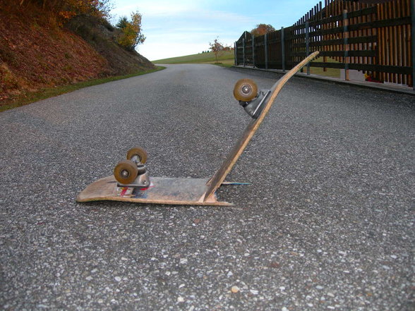 my old and my new skateboard - 