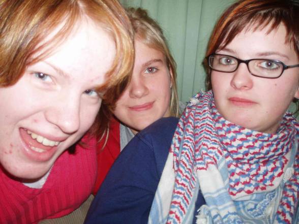 Lisa, Meli und ich in da Schui - 