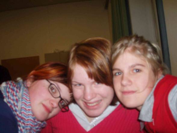 Lisa, Meli und ich in da Schui - 