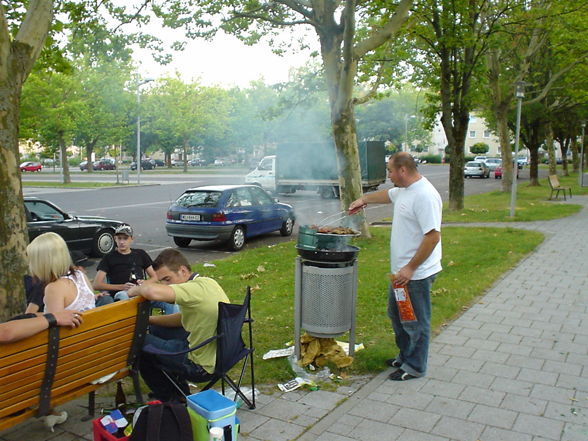 Grillen im Stadion - 