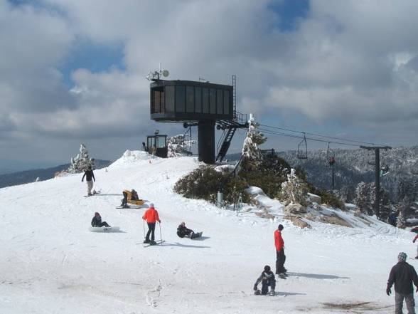 Snowboarden in Southern California - 