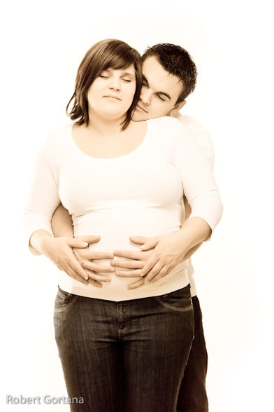 Fotoshooting mit Babybauch - 