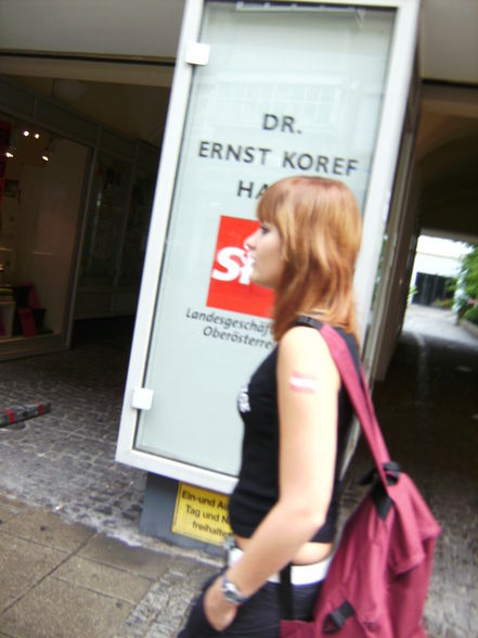 Karin, Lisa und I in Linz - 