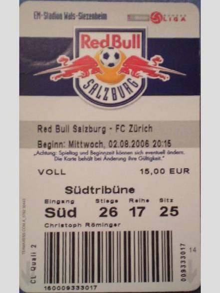 Salzburg - FC Zürich - 