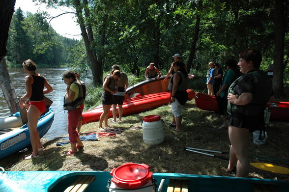 Kanufahren auf der Moldau 2007 - 