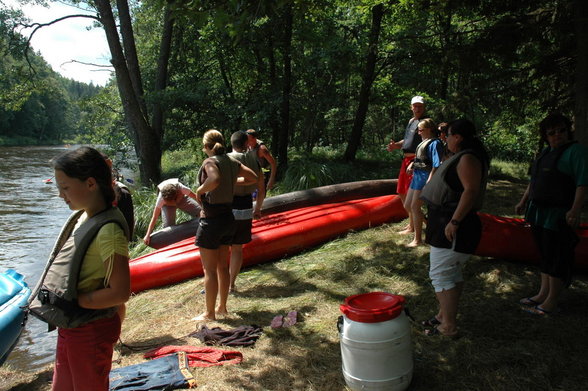 Kanufahren auf der Moldau 2007 - 