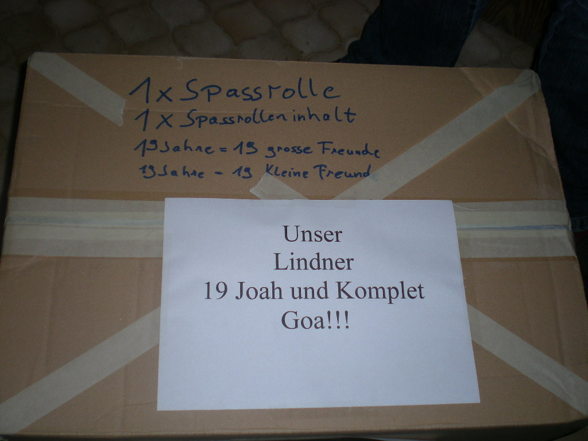 Lindner 19. Geburtstag - 