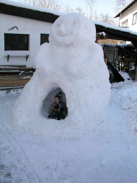 Winterzeit Schneemann - 