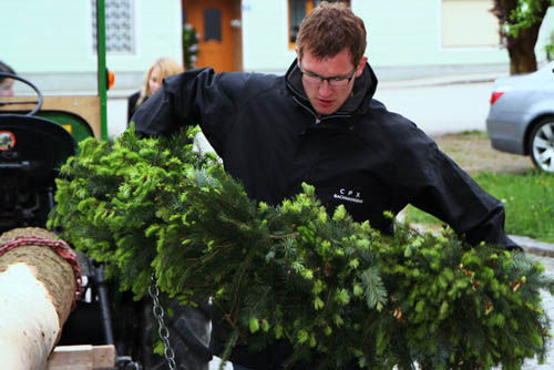 Maibaum aufstellen MV - Bachmanning - 