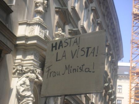 Demo vorm Parlament - 