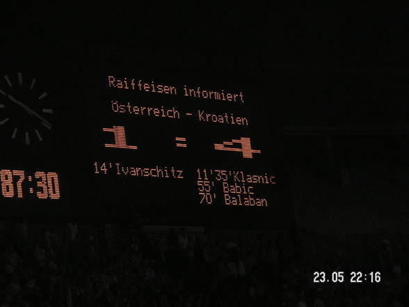 kroatien vs österreich am 23.05.06 - 