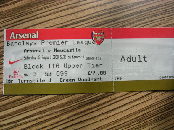 Arsenal - Newcastle - 