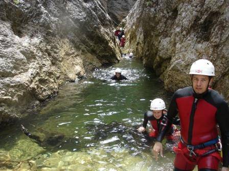 Canyoning und Rafting 22.+23.07.2006 - 