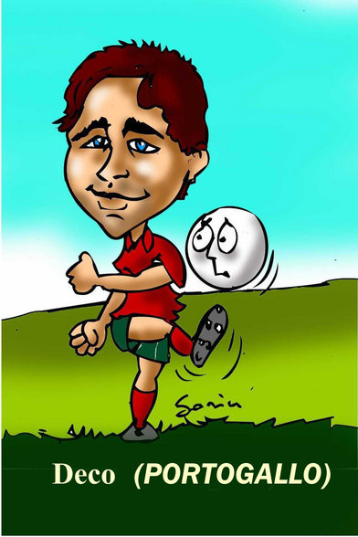 Fussball ,,Cartoon" - 