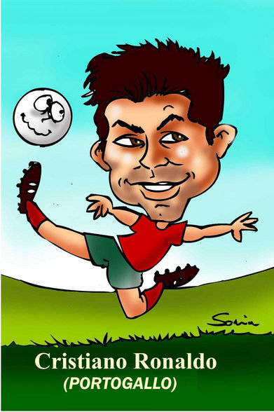 Fussball ,,Cartoon" - 