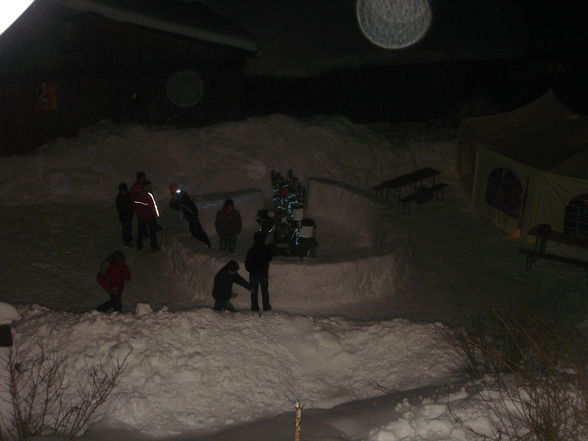 Schneeparty bei der Mistlberger Hütte - 