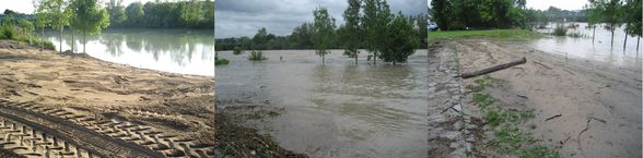 Hochwasser Ennsdorf Beach - 