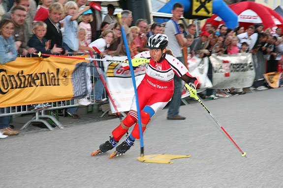 Inline-Nachtslalom in Haag 4.8.2007 - 