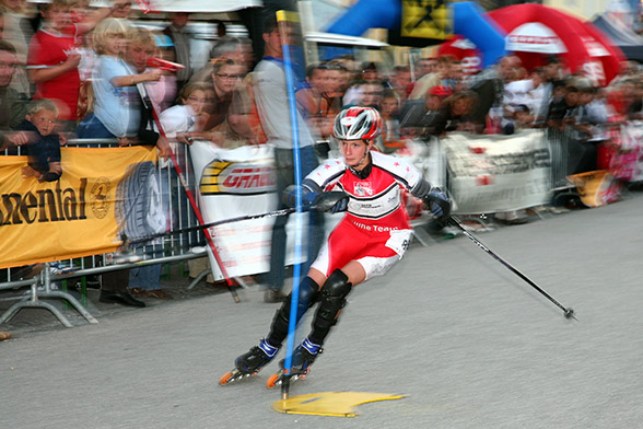 Inline-Nachtslalom in Haag 4.8.2007 - 