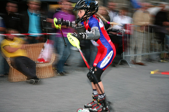 Inline-Nachtslalom in Haag 4.8.2007 - 