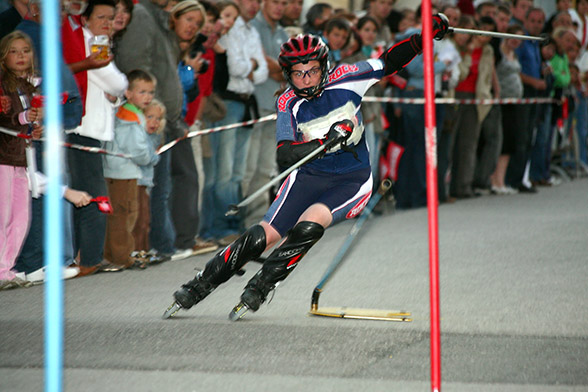 Inline-Nachtslalom in Haag 4.8.2007 - 