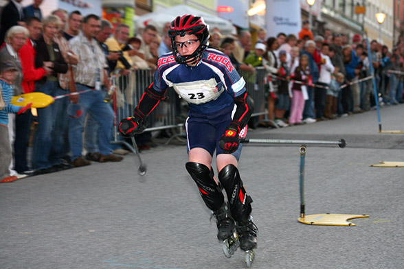 Inline-Nachtslalom in Haag 4.8.2007 - 